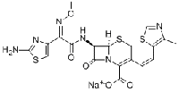 MC70043 sodium (6R,7R)-7-[[(2Z)-2-(2-amino-1,3-thiazol-4-yl)-2-methoxyimino-acetyl]amino]-3-[(E)-2-(4-methyl-1,3-thiazol-5-yl)ethenyl]-8-oxo-5-thia-1-azabicyclo[4.2.0]oct-2-ene-2-carboxylic acid 104146-53-4 头孢妥仑钠