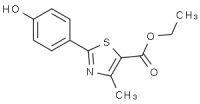 MC94723 ethyl 2-(4-hydroxyphenyl)-4-methyl thiazole-5-carboxylate 161797-99-5 2-(4-羟基苯基)-4-甲基噻唑-5-羧酸乙酯