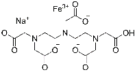 MC60888 Sodium Hydrogen Ferric Dtpa 12389-75-2 二乙烯三胺五乙酸铁-钠络合物