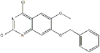 MC74250 7-(benzyloxy)-2,4-dichloro-6-methoxyquinazoline 60771-18-8 7-(苄氧基)-2,4-二氯-6-甲氧基喹唑啉