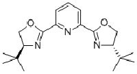MC91806 2,6-Bis[(4S)-4-tert-butyloxazolin-2-yl]pyridine 118949-63-6 2,6-二[(4S)-4-叔丁基-2-恶唑啉基]吡啶