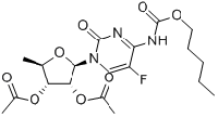 MC94759 5`-deoxy-5-fluore-N-[(pentoyloxy)carbonyl]cytidine 2`,3`-diacetate 162204-20-8 5'-脱氧-5-氟-N-[(戊氧基)羰基]胞苷 2',3'-二乙酸酯