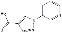 MC90256 1-(pyridin-3-yl)-1H-pyrazole-4-carboxylic acid 1014631-89-0 1-(吡啶-3-基)-1 H-吡唑-4-甲酸
