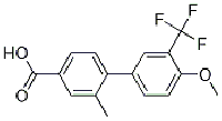 MC92757 4'-Methoxy-2-Methyl-3'-(trifluoroMethyl)-[1,1'-biphenyl]-4-carboxylic acid 1262006-62-1 4'-甲氧基-2-甲基-3'-(三氟甲基)-[1,1'-联苯]-4-羧酸