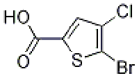 MC92416 5-broMo-4-chlorothiophene-2-carboxylic acid 123418-69-9 5-溴-4-氯-2-噻吩羧酸