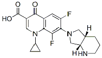 MC94283 3-Quinolinecarboxylic acid, 1-cyclopropyl-6,8-difluoro-1,4-dihydro-7-(octahydro-6H-pyrrolo[3,4-b]pyridin-6-yl)-4-oxo-, (4aS-cis)- 151213-15-9 8-氟莫西沙星