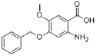 MC94451 2-AMINO-4-BENZYLOXY-5-METHOXY-BENZOIC ACID 155666-33-4 2-氨基-4-苄氧基-5-甲氧基苯甲酸