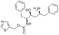 MC93939 (2S,3S,5S)-5-Amino-2-(N-((5-thiazolyl)-methoxycarbonyl)amino)-1,6-diphenyl-3-hydroxyhexane 144164-11-4 (2S,3S,5S)-5-氨基-2-(N-((5-噻唑基)-甲氧羰基)氨基)-1,6-二苯基-3-羟基己烷