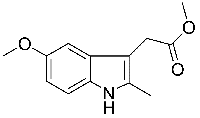 MC67927 methyl 5-methoxy-2-methyl-1H-indole-3-acetate 7588-36-5 5-甲氧基-2-甲基-3-吲哚乙酸甲酯