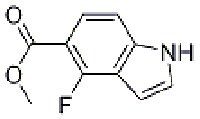 MC92585 1H-Indole-5-carboxylic acid, 4-fluoro-, Methyl ester 1252782-43-6 4-氟-1H-吲哚-5-羧酸甲酯