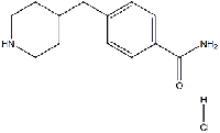 MC98653 Benzamide, 4-(4-piperidinylmethyl)-, hydrochloride (1:1) 333795-11-2 4-(哌啶-4-基甲基)苯甲酰胺盐酸盐