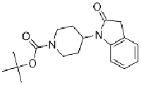 MC99782 1-Piperidinecarboxylic acid, 4-(2,3-dihydro-2-oxo-1H-indol-1-yl)-, 1,1-diMethylethyl ester 400797-94-6 4-(2-氧代吲哚啉-1-基)哌啶-1-羧酸叔丁酯