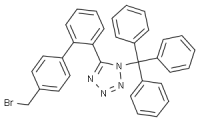 MC70223 N-(Triphenylmethyl)-5-(4-Bromomethylbiphenyl-2-yl-)Tetrazole(Bbtt) 124750-51-2 N-(三苯基甲基)-5-(4'-溴甲基联苯-2-基)四氮唑