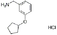 MC92435 BenzeneMethanaMine, 3-(cyclopentyloxy)-, hydrochloride 1235441-67-4 3-(环戊氧基)苯甲胺盐酸盐