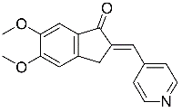 MC65784 5,6-Dimethoxy-2-(pyridine-4-yl)methylene-indan-1-one 4803-74-1 5,6-二甲氧基-2-(4-吡啶基)亚甲基-1-茚酮