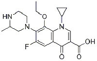 MC95665 3-Quinolinecarboxylic acid, 1-cyclopropyl-8-ethoxy-6-fluoro-1,4-dihydro-7-(3-Methyl-1-piperazinyl)-4-oxo- 182868-72-0 8-乙氧基加替沙星