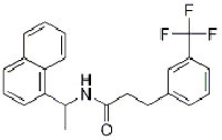 MC87531 N-(1-naphthalen-1-yl-ethyl)-3-(3-trifluoroMethyl-phenyl)-propionaMide 955371-05-8 N-(1-naphthalen-1-yl-ethyl)-3-(3-trifluoroMethyl-phenyl)-propionaMide