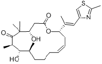 MC70533 Oxacyclohexadec-13-ene-2,6-dione, 4,8-dihydroxy-5,5,7,9,13-pentamethyl-16-(1E)-1-methyl-2-(2-methyl-4-thiazolyl)ethenyl-, (4S,7R,8S,9S,13Z,16S)- 189453-10-9 埃博霉素