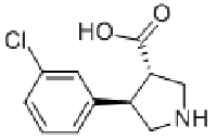MC90618 (3S,4R)-4-(3-CHLOROPHENYL)PYRROLIDINE-3-CARBOXYLIC ACID 1047651-80-8 (3S,4R)-4-(3-氯苯基)吡咯烷-3-羧酸