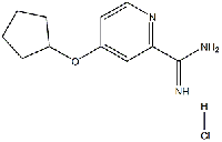 MC79839 4-(Cyclopentyloxy)picoliniMidaMide hydrochloride 1179361-71-7 4-(环戊氧基)皮考啉脒盐酸盐