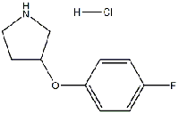 MC97071 3-(4-FLUOROPHENOXY)PYRROLIDINE HYDROCHLORIDE 23123-11-7 3-(4-氟苯氧基)吡咯烷盐酸盐