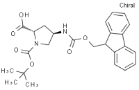 MC95410 (2S,4R)-Fmoc-4-Amino-1-Boc-Pyrrolidine-2-Carboxylic Acid 176486-63-8 N-叔丁氧羰基-反式-4-N-芴甲氧羰基氨基-L-脯氨酸