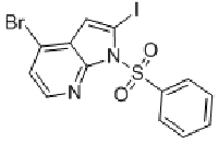 MC87086 4-BROMO-2-IODO-1-(PHENYLSULFONYL)-1H-PYRROLO[2,3-B]PYRIDINE 889939-26-8 4-溴-2-碘-1-(苯磺酰基)-1H-吡咯并[2,3-B]吡啶