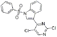 MC77721 1-(benzenesulfonyl)-3-(2,5-dichloropyriMidin-4-yl)-1H-indole 882562-40-5 3-(2,5二氯嘧啶-4-基)-1-苯磺酰基吲哚