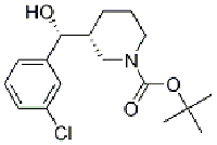 MC87427 1-Piperidinecarboxylic acid, 3-[(R)-(3-chlorophenyl)hydroxyMethyl]-, 1,1-diMethylethyl ester, (3R)- 942142-74-7 1-Piperidinecarboxylic acid, 3-[(R)-(3-chlorophenyl)hydroxyMethyl]-, 1,1-diMethylethyl ester, (3R)-