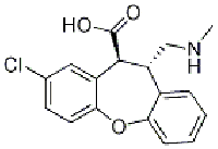 MC87207 (10S,11S)-8-chloro-11-((MethylaMino)Methyl)-10,11-dihydrodibenzo[b,f]oxepine-10-carboxylic acid 912355-99-8 (10S,11S)-8-chloro-11-((MethylaMino)Methyl)-10,11-dihydrodibenzo[b,f]oxepine-10-carboxylic acid