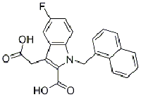 MC78958 2-Carboxy-5-fluoro-1-[(1-naphthalenyl)Methyl]-1H-indole-3-acetic acid 942191-15-3 2-羧基-5-氟-1-(1-萘基甲基)-1H-吲哚-3-乙酸