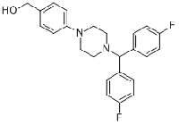 MC78542 4-{4-[Bis(4-fluorophenyl)methyl]piperazinyl}benzyl alcohol 914349-62-5 4-{4-[双(4-氟苯基)甲基]哌嗪}苄醇