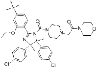 MC87413 2-[4-[[(4S,5R)-4,5-bis(4-chlorophenyl)-2-[4-(1,1-dimethylethyl)-2-ethoxyphenyl]-4,5-dihydro-4,5-dimethyl-1H-imidazol-1-yl]carbonyl]-1-piperazinyl]-1-(4-morpholinyl)Ethanone 939981-37-0 2-[4-[[(4S,5R)-4,5-双(4-氯苯基)-2-[4-(1,1-二甲基乙基)-2-乙氧苯基]-4,5-二氢-4,
