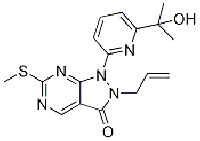 MC87530 2-allyl-1-(6-(2-hydroxypropan-2-yl)pyridin-2-yl)-6-(Methylthio)-1H-pyrazolo[3,4-d]pyriMidin-3(2H)-one 955369-56-9 2-allyl-1-(6-(2-hydroxypropan-2-yl)pyridin-2-yl)-6-(Methylthio)-1H-pyrazolo[3,4-d]pyriMidin-3(2H)-one