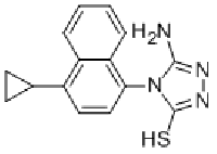 MC77659 3H-1,2,4-Triazole-3-thione, 5-amino-4-(4-cyclopropyl-1-naphthalenyl)-2,4-dihydro 878671-96-6 5-氨基-4-(4-环丙基-1-萘)-2,4-二氢-3H-1,2,4-噻唑-3-硫醇