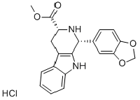 MC95182 (1R,3R)-9H-PYRIDO[3,4-B]INDOLE-3-CARBOXYLIC ACID, 1,2,3,4-TETRAHYDRO-1-(3,4-METHYLENEDIOXYPH ENYL), METHYL ESTER, HYDROCHLORIDE 171752-68-4 顺式-(1R,3R)-1,2,3,4-四氢-1-(3,4-亚甲二氧基苯基)-9H-吡啶并[3,4-B]吲哚-3-羧酸甲酯盐酸盐