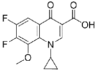 MC60558 1-Cyclopropyl-6,7-difluoro-1,4-dihydro-8-methoxy-4-oxo-3-quinolinecarboxylic acid 112811-72-0 1-环丙基-6,7-二氟-1,4-二氢-8-甲氧基-4-氧代-3-喹啉羧酸