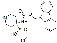 MC99315 4-Piperidinecarboxylicacid,4-[[(9H-fluoren-9-ylmethoxy)carbonyl]amino]-,monohydrochloride(9CI) 368866-09-5 4-(FMOC-氨基)-4-哌啶甲酸盐酸盐