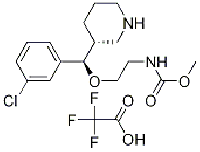 MC87430 Methyl 2-((R)-(3-chlorophenyl)((R)-piperidin-3-yl)Methoxy)ethylcarbaMate (2,2,2-trifluoroacetate) 942142-81-6 Methyl 2-((R)-(3-chlorophenyl)((R)-piperidin-3-yl)Methoxy)ethylcarbaMate (2,2,2-trifluoroacetate)