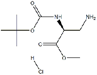 MC95613 (S)-Methyl 3-aMino-2-((tert-butoxycarbonyl)aMino)propanoate hydrochloride 181228-33-1 3-氨基-N-BOC-L-丙氨酸甲酯盐酸盐