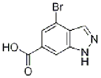 MC77879 4-Bromo-6-(1H)-indazole c... 885523-43-3 4-BROMO-1H-INDAZOLE-6-CARBOXYLIC ACID