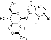 MC48417  5-溴-4-氯-3-吲哚-N-乙酰-β-D-氨基葡萄糖苷  [5609-91-6]