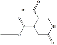 MC90470 (S)-1-(tert-Butoxycarbonyl)-5-oxopiperazine-2-carboxylic acid 1033713-11-9 (2S)-1-N-Boc-5-氧代-2-哌嗪甲酸