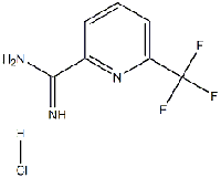MC38224  2-PYRIDINECARBOXIMIDAMIDE, 6-(TRIFLUOROMETHYL)-, HYDROCHLORIDE (1:1)  [264884-49-3]