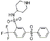 MC87242 BenzenesulfonaMide, 5-(phenylsulfonyl)-N-4-piperidinyl-2-(trifluoroMethyl)- 915759-45-4 5-(苯磺酰基)-N-(哌啶-4-基)-2-(三氟甲基)苯磺酰胺
