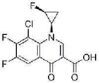 MC92828 3-Quinolinecarboxylic acid, 8-chloro-6,7-difluoro-1-[(1R,2S)-2-fluorocyclopropyl]-1,4-dihydro-4-oxo- 127199-27-3 8-氯-6,7-二氟-1-[(1R,2S)-2-氟环丙基]-1,4-二氢-4-氧代-3-喹啉羧酸
