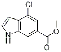 MC77875 1H-Indole-6-carboxylic acid, 4-chloro-, Methyl ester 885522-78-1 METHYL 4-CHLORO-1H-INDOLE-6-CARBOXYLATE