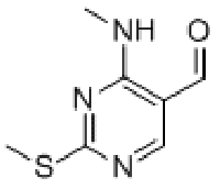 MC95734 4-METHYLAMINO-2-METHYLSULFANYL-PYRIMIDINE-5-CARBALDEHYDE 185040-32-8 4-甲胺基-2-甲硫基-5-醛基嘧啶