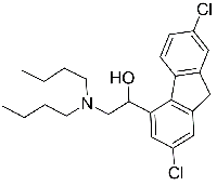 MC67576 2,7-Dichloro-Alpha-[(Dibutylamino)Methyl]-9H-Fluorene-4-Methanol 69759-61-1 Alpha-(二正丁胺甲基)-2,7-二氯芴-4-甲醇
