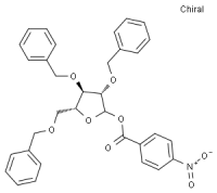MC73119 2,3,5-Tri-O-Benzyl-1,0-(4-Nitrobenzoyl)-D-Arabinofuranose 52522-49-3 1-对硝基苯甲酸-2,3,5-三苄氧基-D-阿拉伯呋喃糖甙